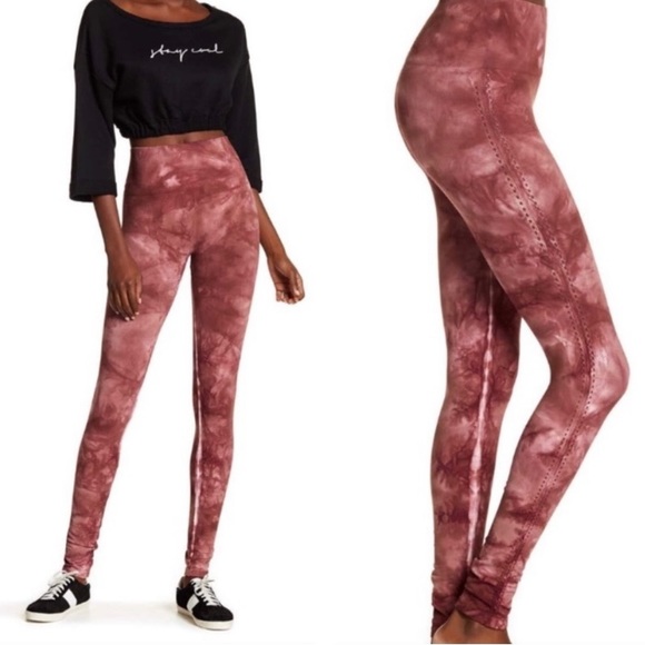 Free people pink tie dye leggings - Picture 1 of 4